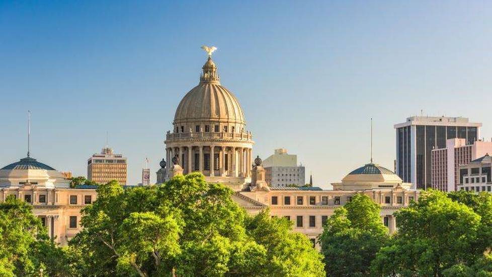 State capitol building in Mississippi